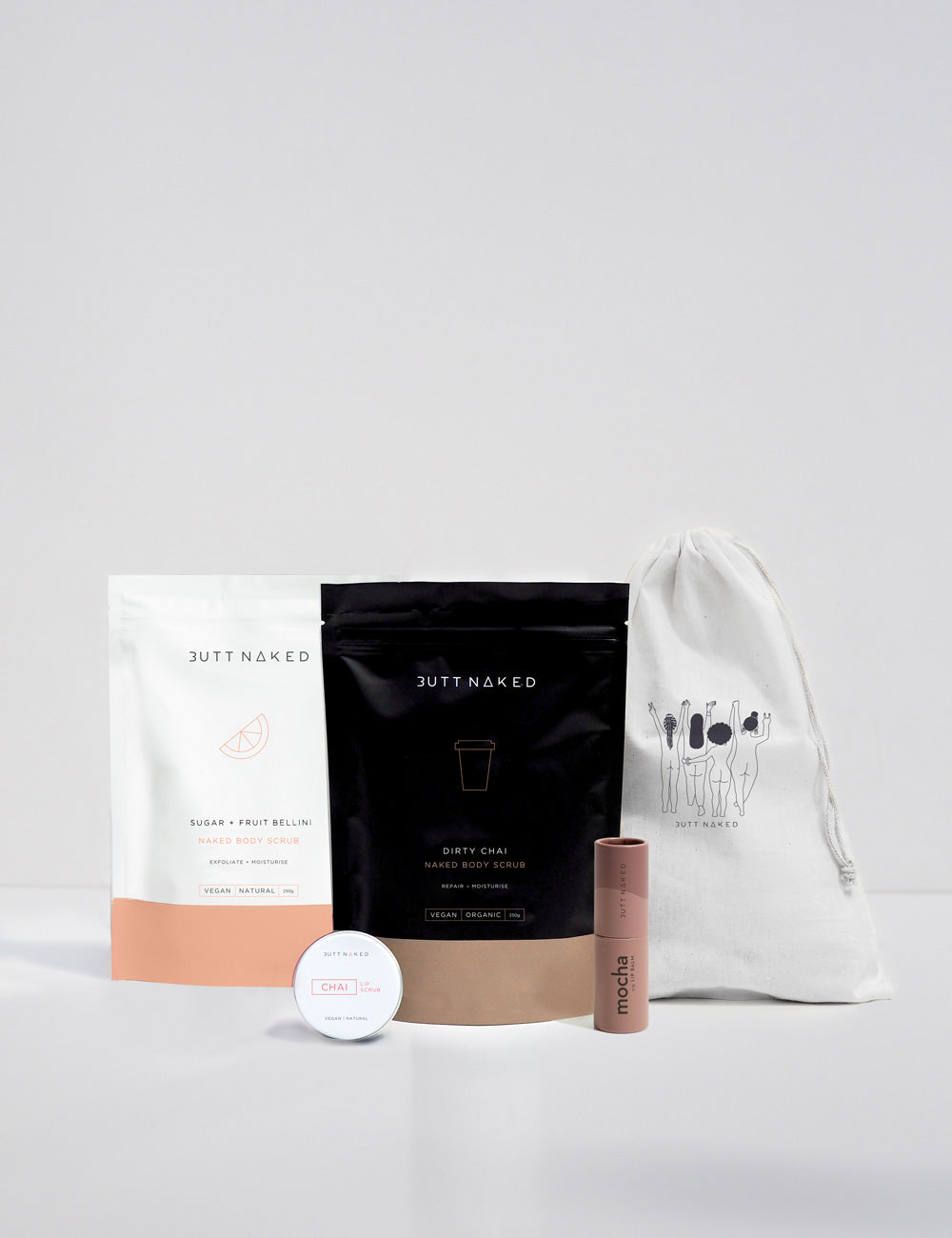 Wingman Coffee body scrub gift set