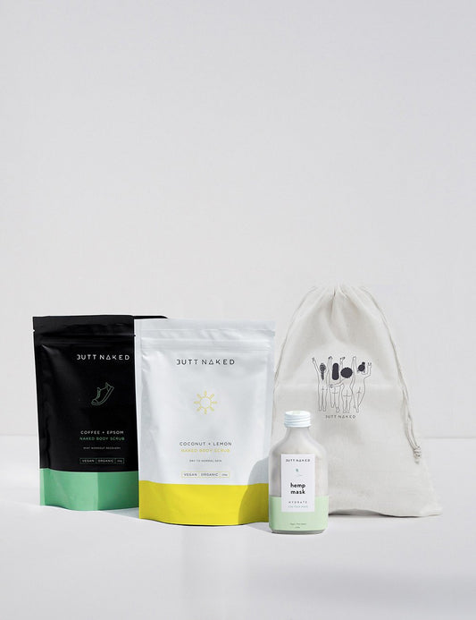 Summer Essentials Gift Pack by Butt Naked - Natural, Vegan, Cruelty-Free Skincare Set